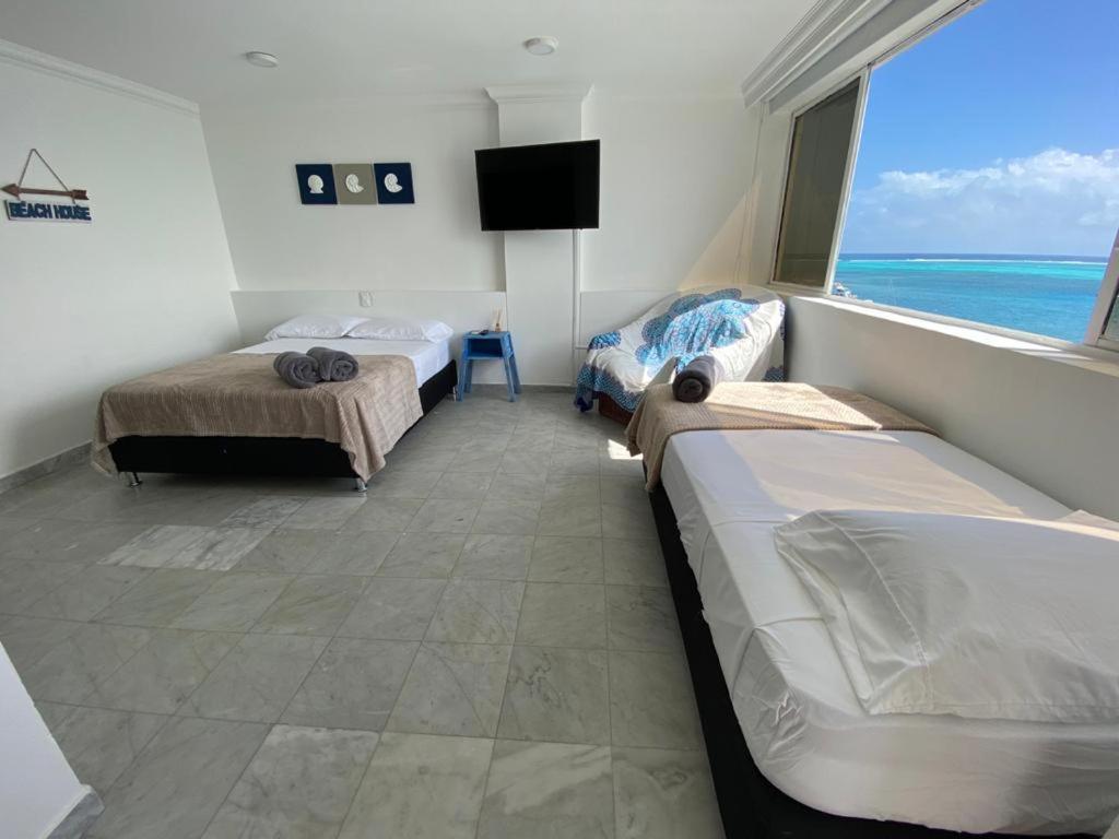 Apartamentos Con Playa Privada Y Vista Al Mar San Andrés المظهر الخارجي الصورة